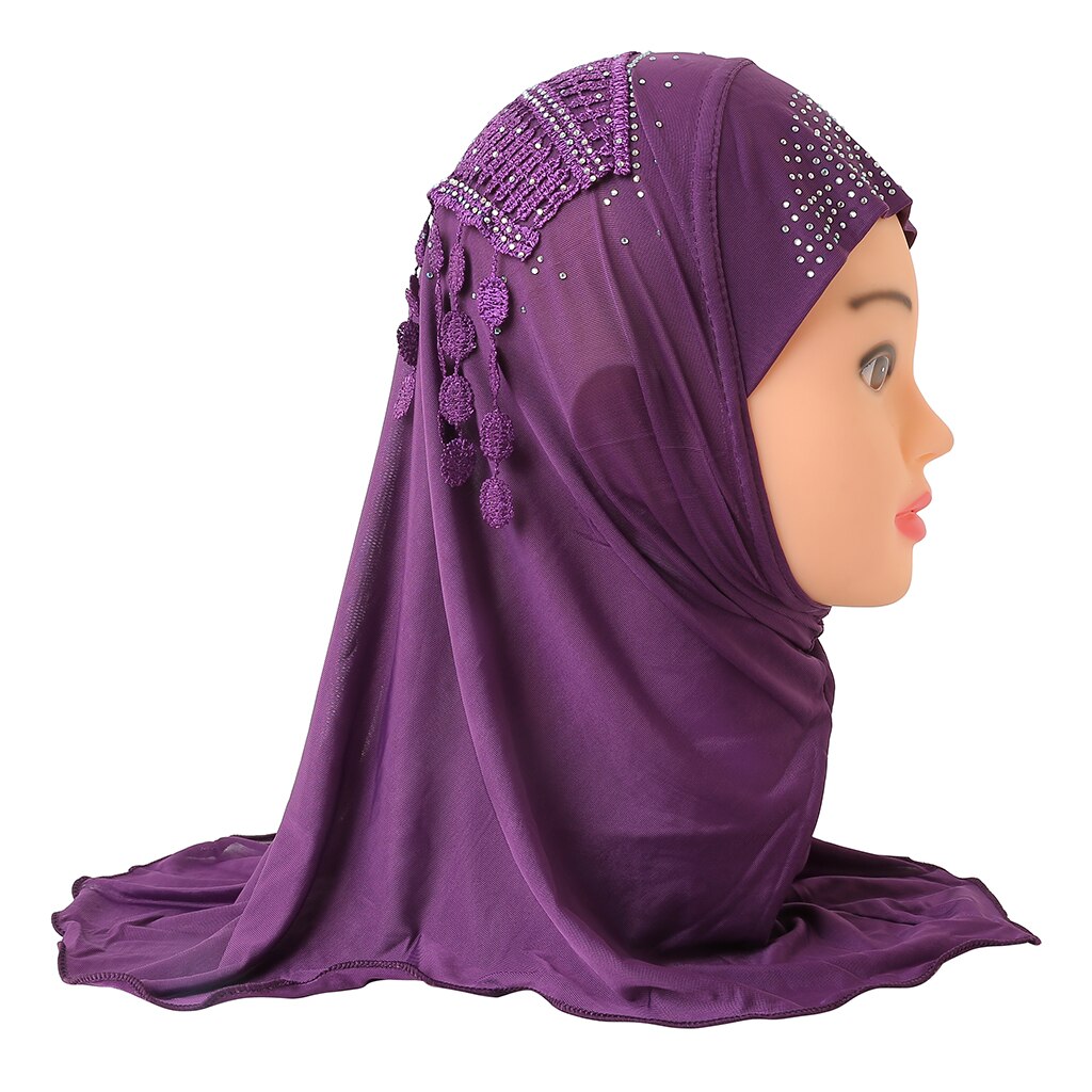 Girl's Crystal Lace Hijab
