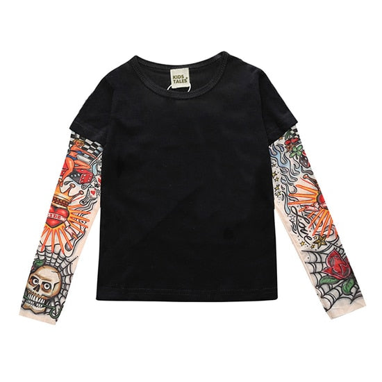 Boy's Tattoo Sleeve Top