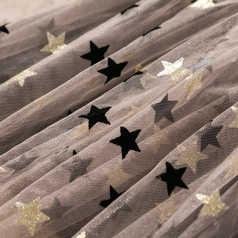 Long-Sleeved Girls' Princess Dress in Black