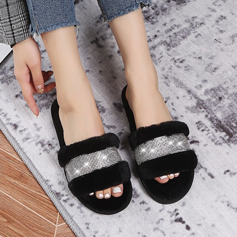 Women's Fashion Winter Plush Home Slippers