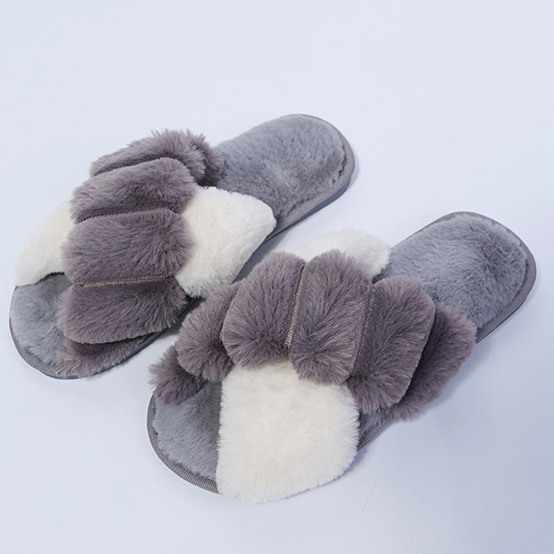 Women's Fashion Winter Plush Home Slippers