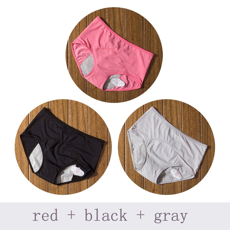 Women's Leak-Proof Menstrual Panties 3 pcs Set