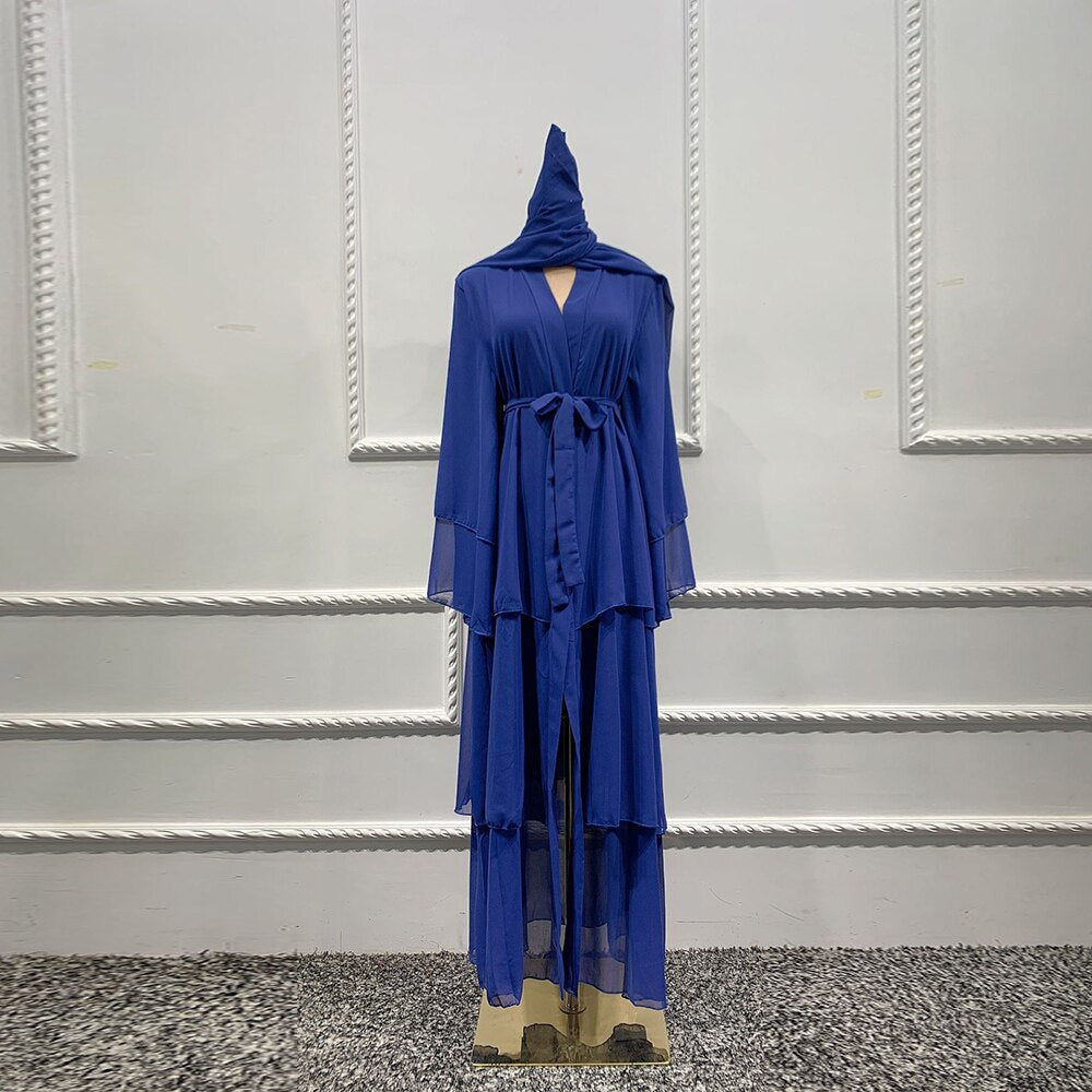 Women's Muslim Chiffon Abaya