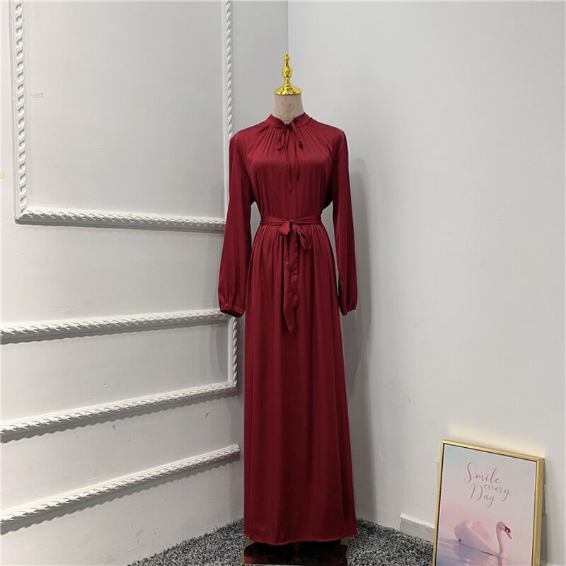 Women's Muslim Satin Abaya