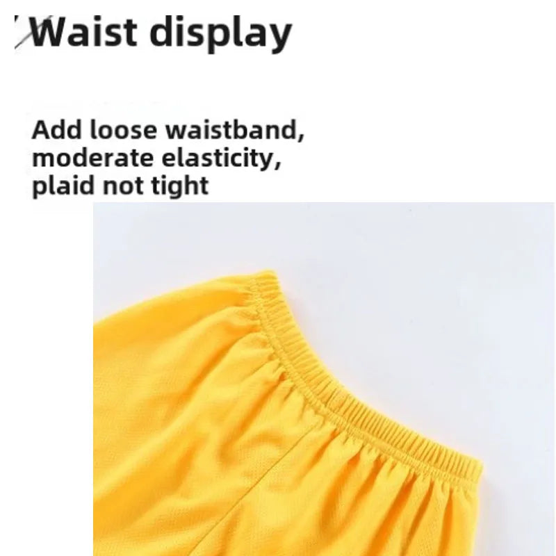 Summer Quick Drying Boys Basketball Sport Clothing Sets Breathable Kids Thin Comfortable T Shirt Shorts 2pcs Set Outfoor Outfits