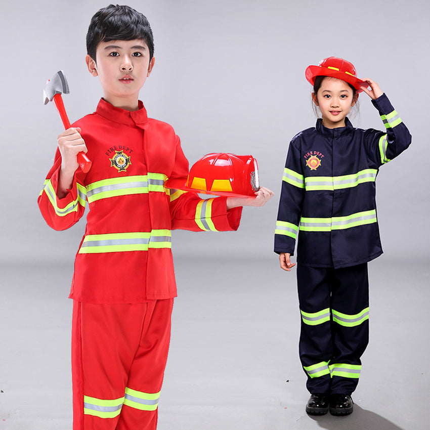 Kid's Firefighter Party Cosplay Costume