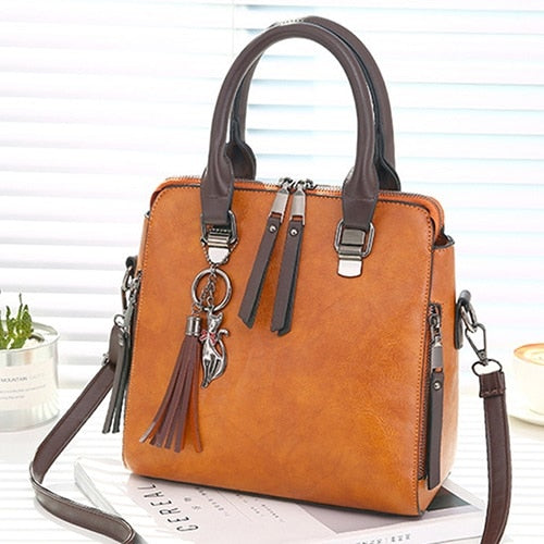 Women's Vintage PU Leather Handbag