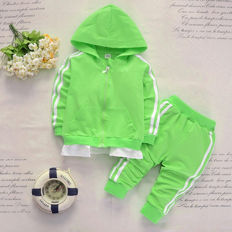 Children's Striped Cotton Tracksuit