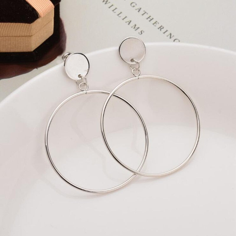 Women's Large Geometric Earrings