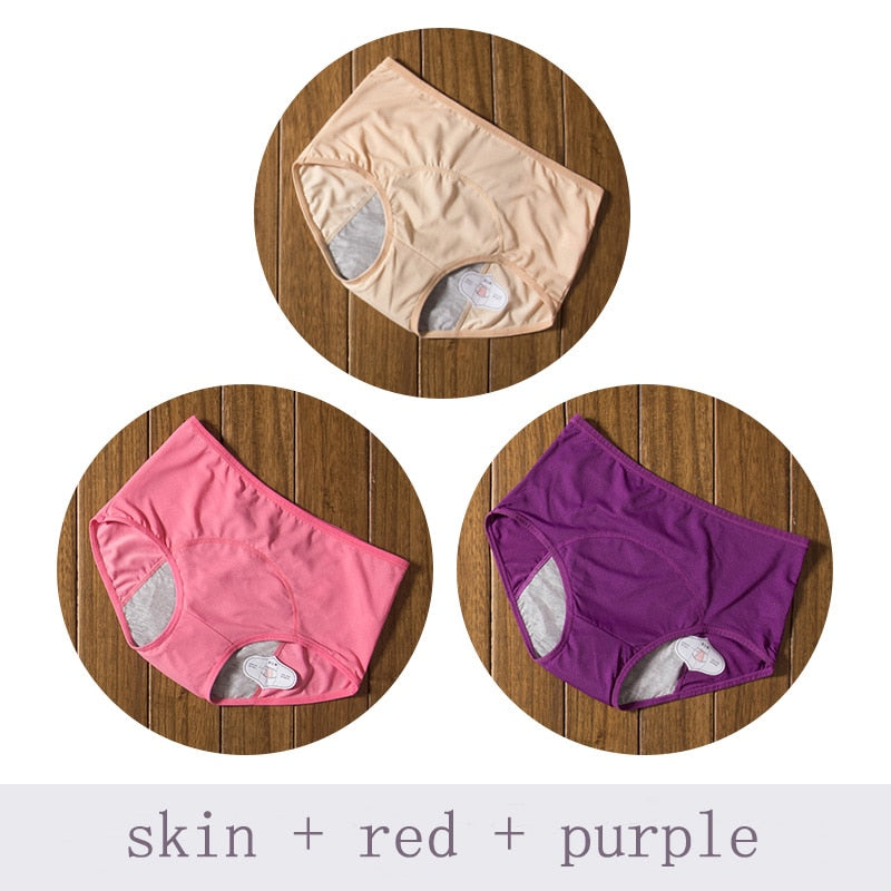 Women's Leak-Proof Menstrual Panties 3 pcs Set