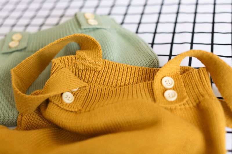 Solid Color Baby's Romper