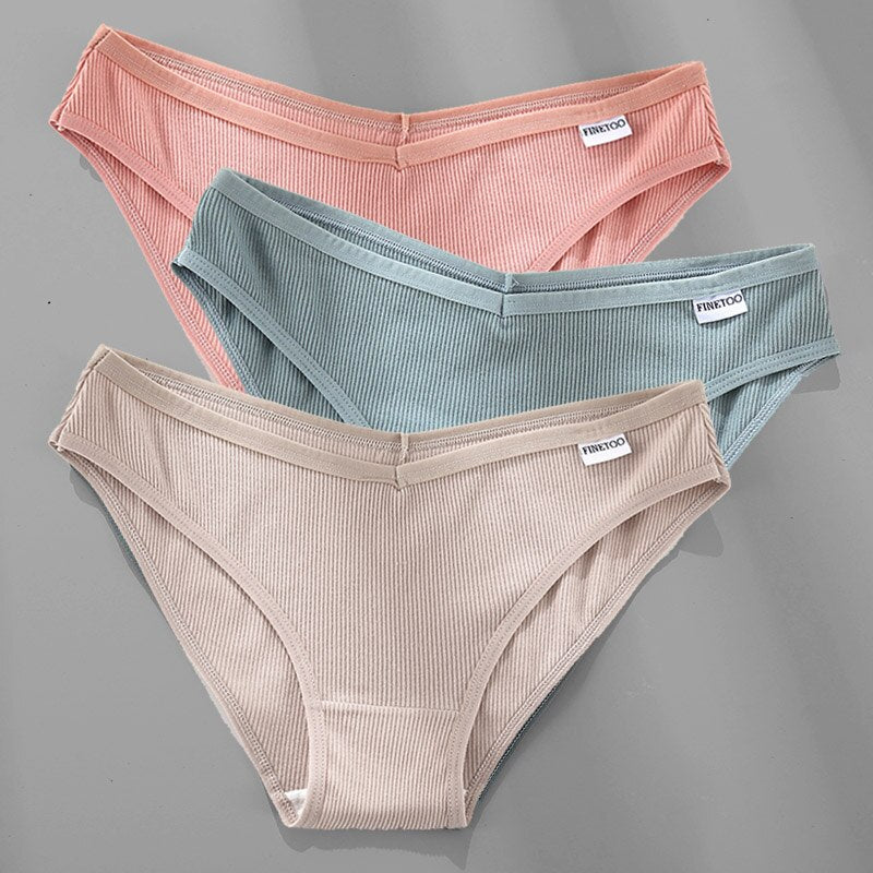 Women's Breathable Cotton Panties 4 Pcs Set