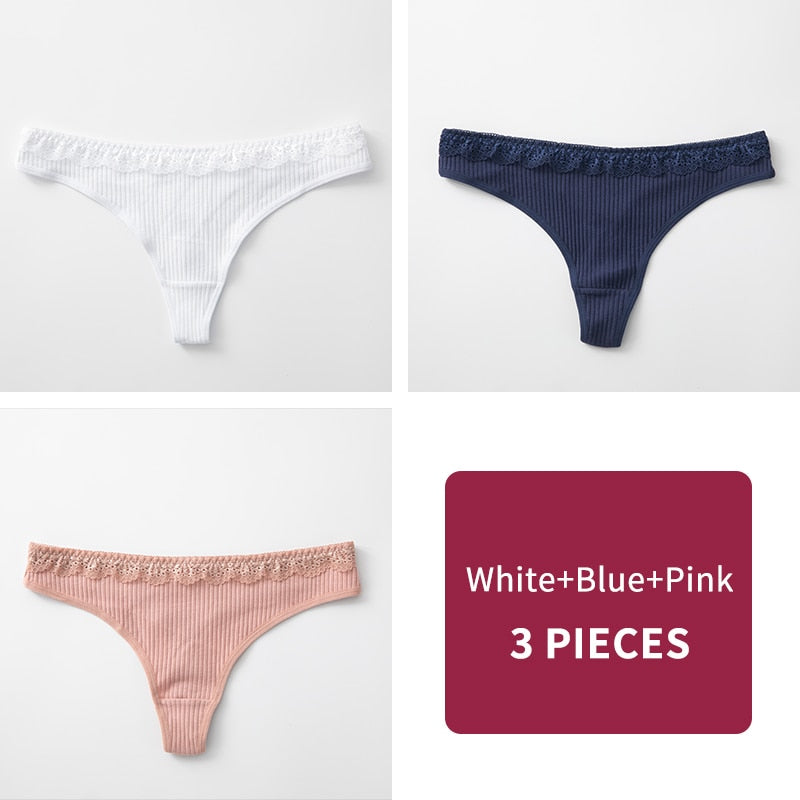 Women's G-String Panty 3 Pcs Set