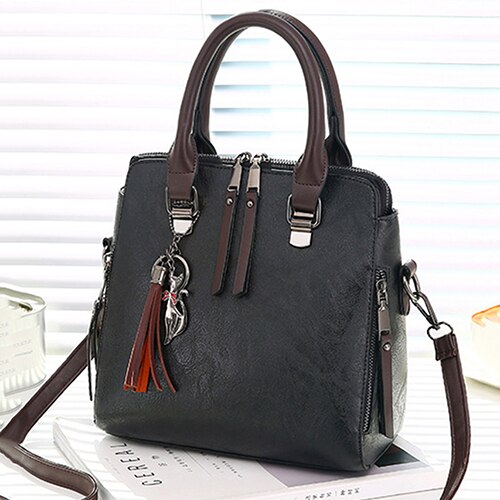 Women's Vintage PU Leather Handbag
