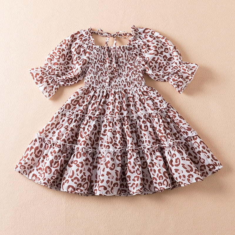 Long-Sleeved Girls' Princess Dress in Black