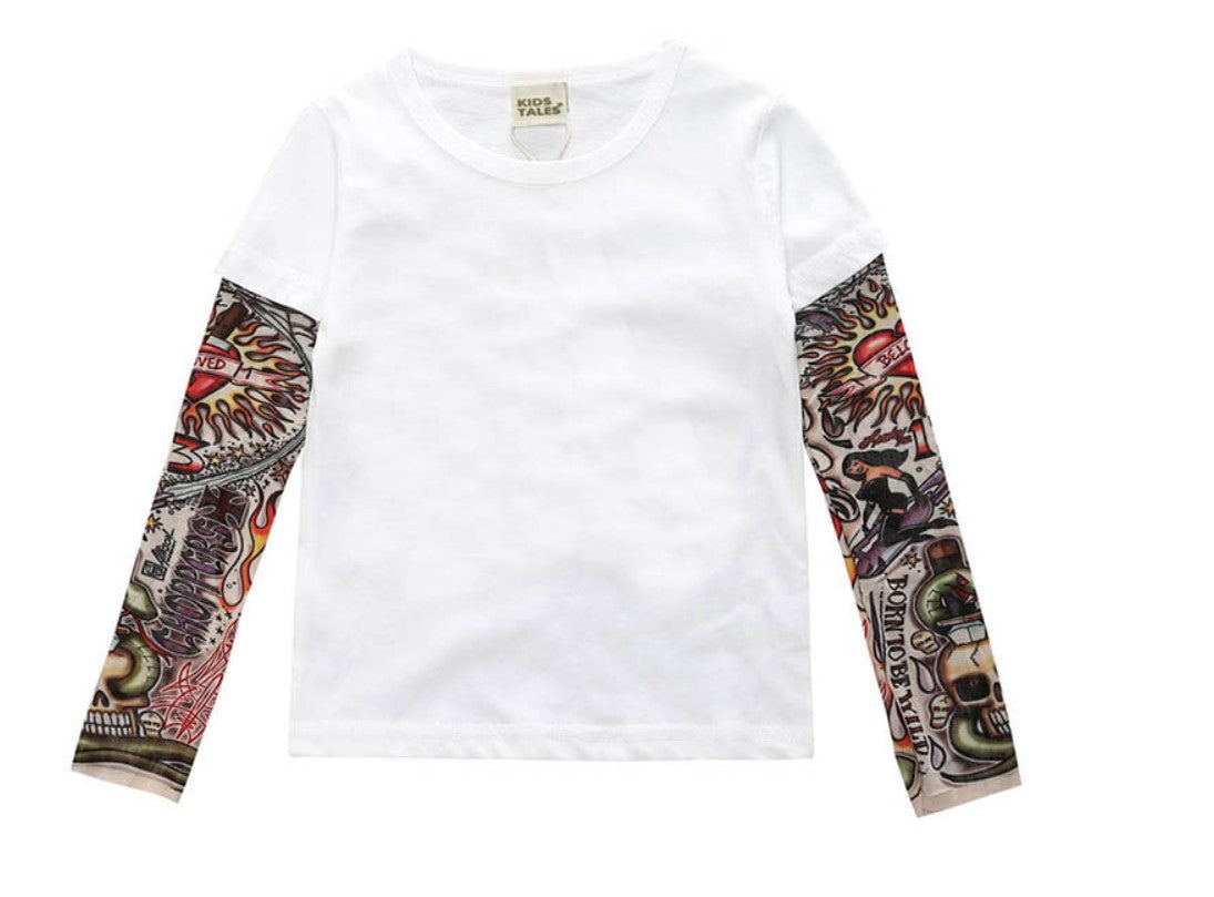 Boy's Tattoo Sleeve Top