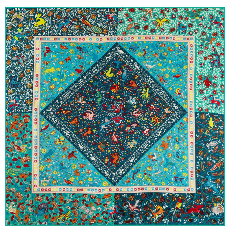 Women's Pure Silk Head Scarf