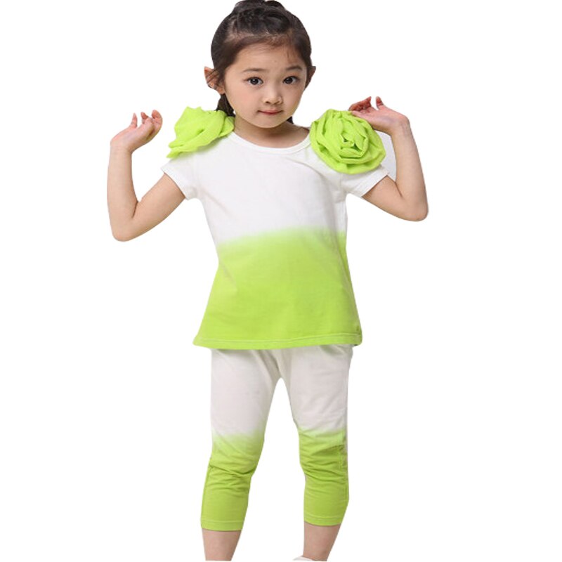 Girls' Cute Printed Cotton Clothes Set