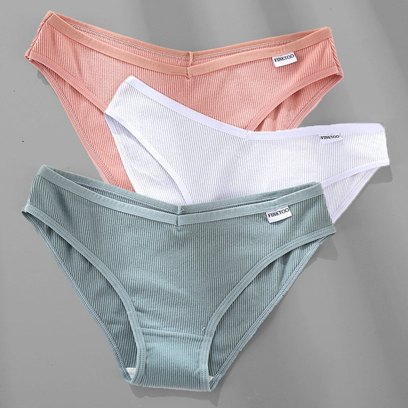 Women's Breathable Cotton Panties 4 Pcs Set