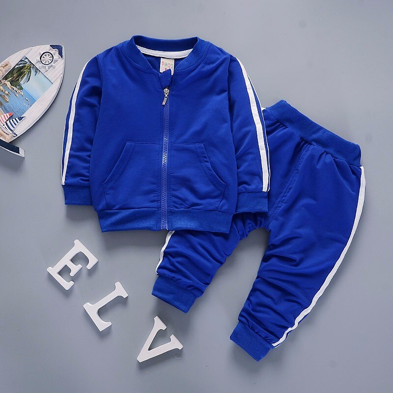 Children's Striped Cotton Tracksuit