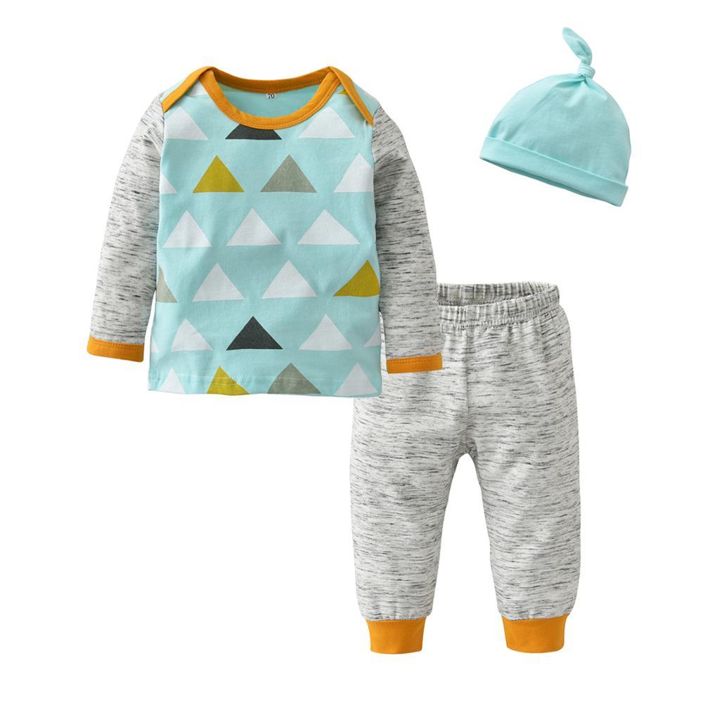 Baby's Printed Sweatshir, Pants and Beanie 3 Pcs Set