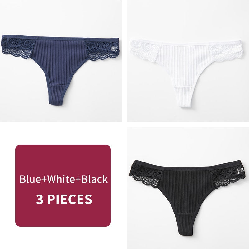 Women's G-String Panty 3 Pcs Set