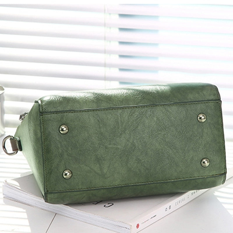 Women's Vintage PU Leather Handbag