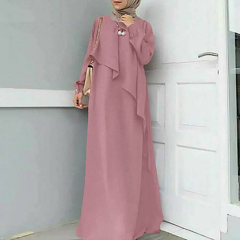 Women's Muslim Ruffled Dress