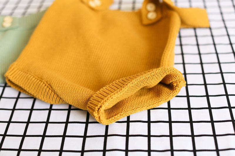 Solid Color Baby's Romper