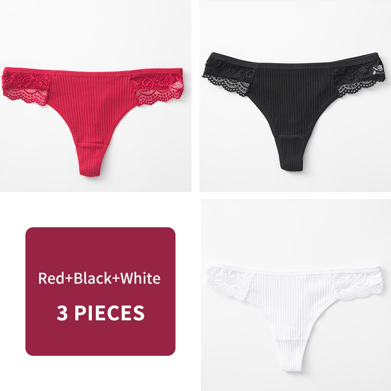 Women's G-String Panty 3 Pcs Set