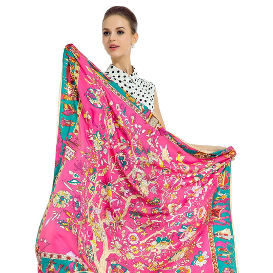 Women's Pure Silk Head Scarf