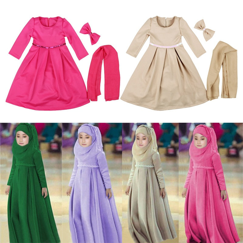 Girl's Muslim Prayer Abaya
