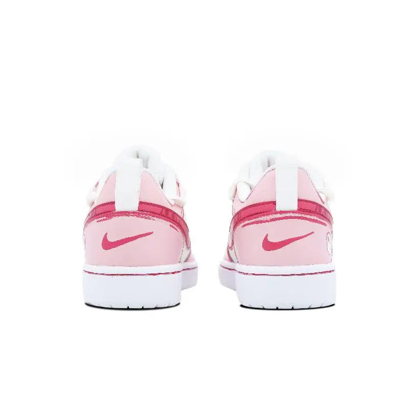 [Custom Female Barbie Kid]Nike Court Borough Series Skateboard Shoes Women's Low-Top Yellow