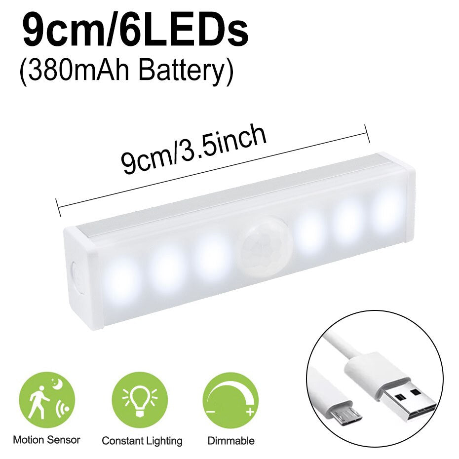 6/10 LEDs PIR LED Motion Sensor Light