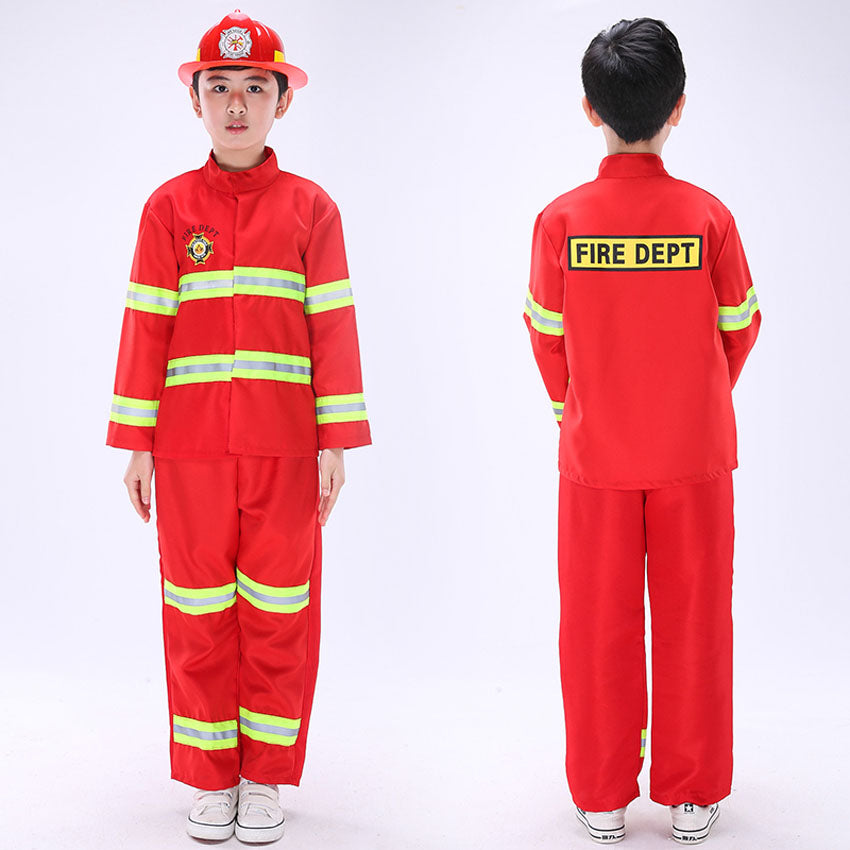 Kid's Firefighter Party Cosplay Costume
