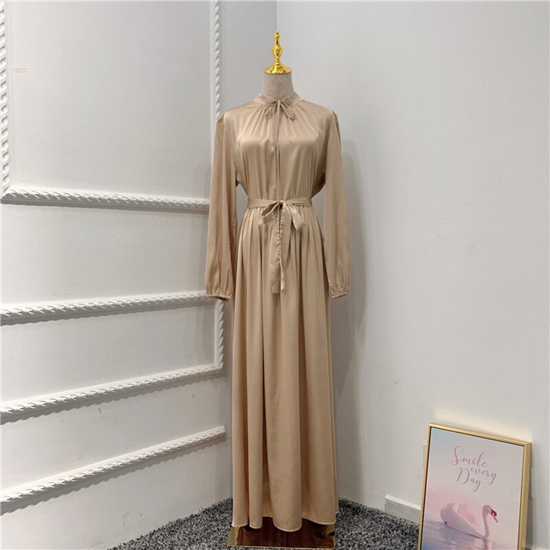 Women's Muslim Satin Abaya