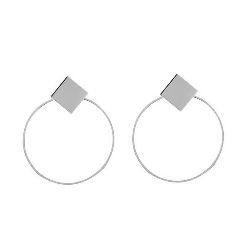 Women's Large Geometric Earrings