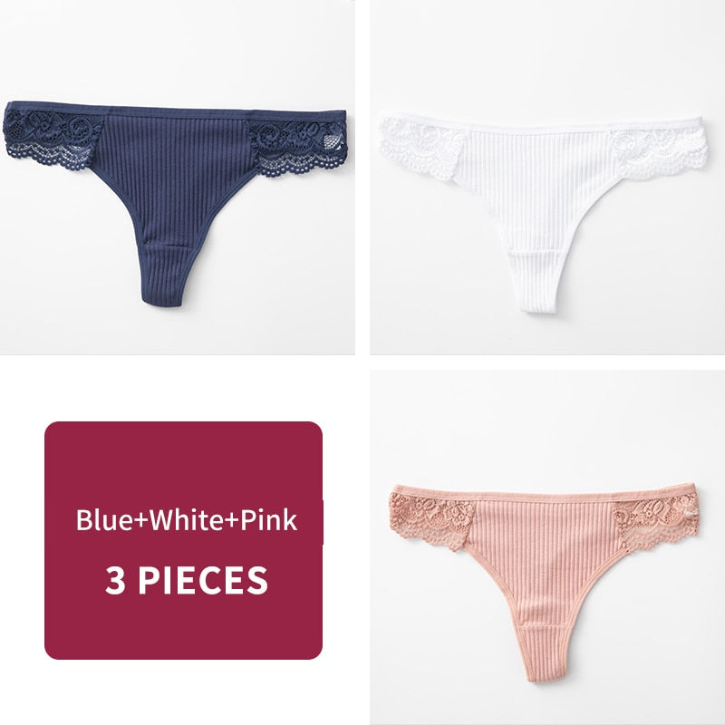 Women's G-String Panty 3 Pcs Set