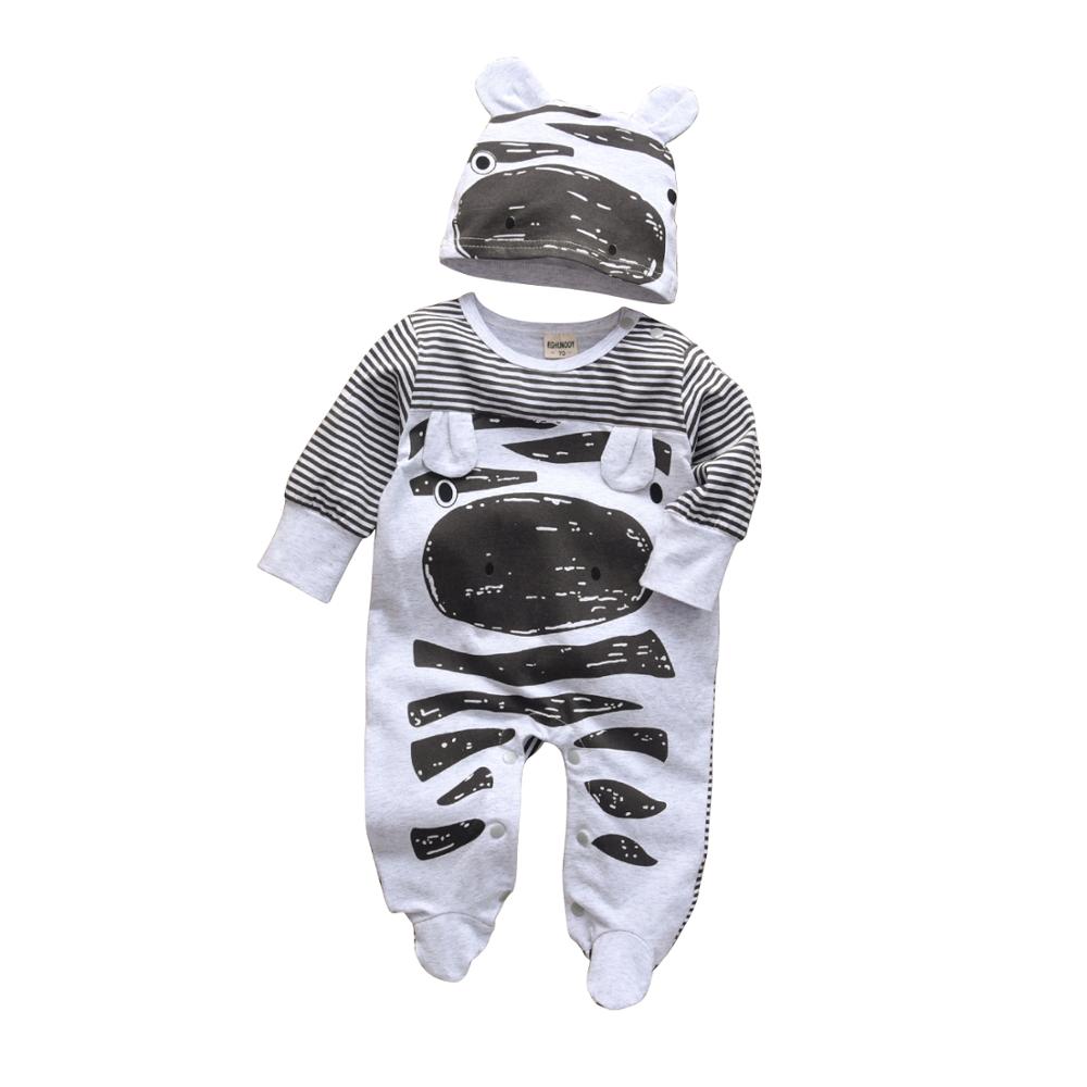 Baby's Creative Romper with Beanie