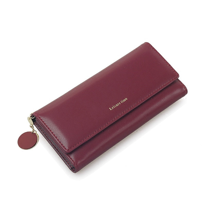 Women's Leather Multi-Functional Long Wallet
