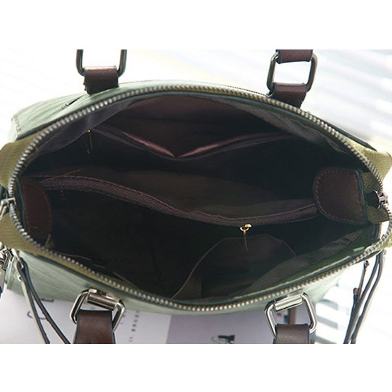 Women's Vintage PU Leather Handbag