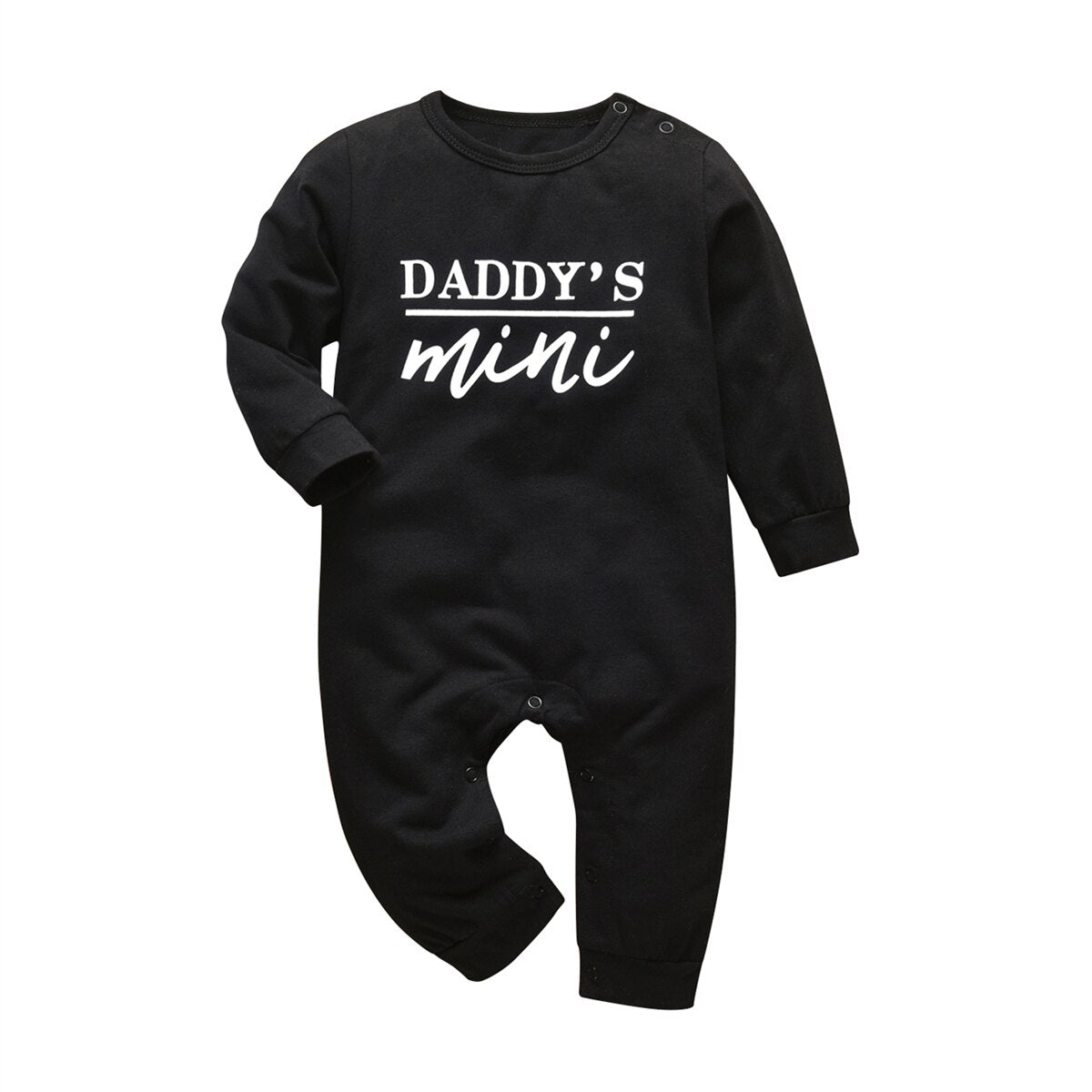 Mom+Dad=Me Baby's Gray Cotton Romper