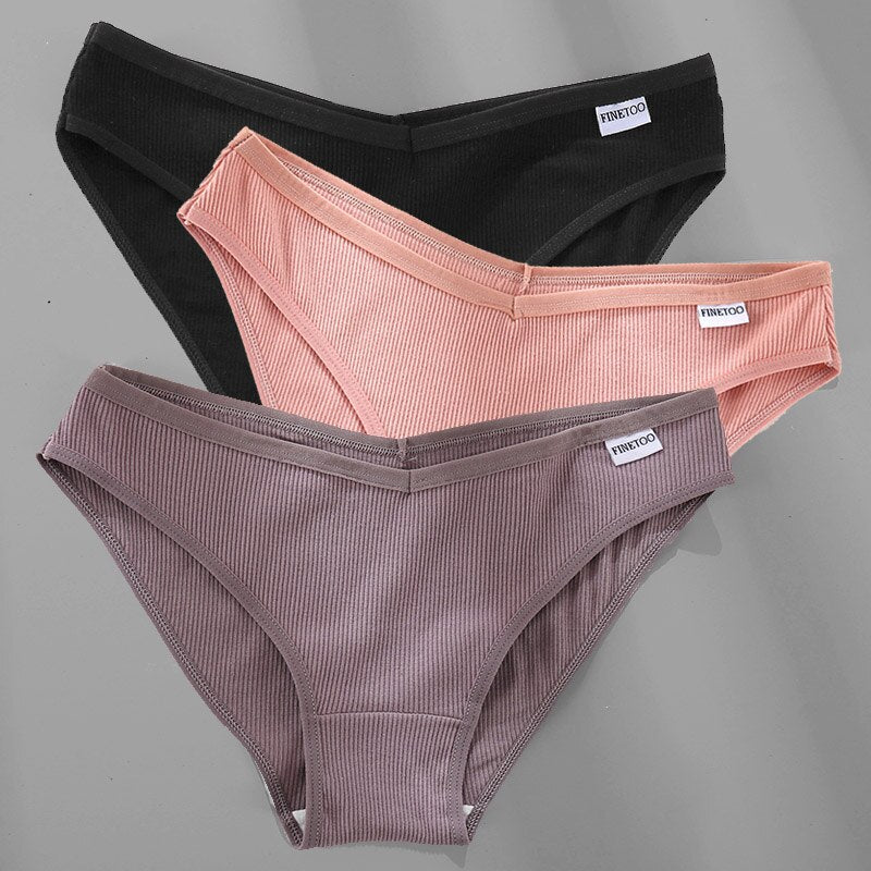 Women's Breathable Cotton Panties 4 Pcs Set