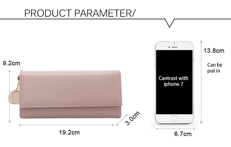 Women's Leather Multi-Functional Long Wallet