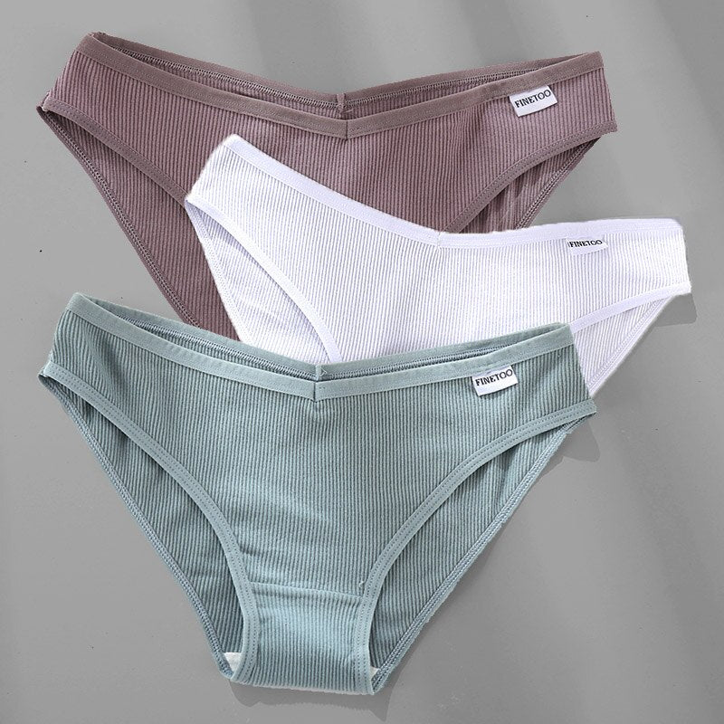 Women's Breathable Cotton Panties 4 Pcs Set