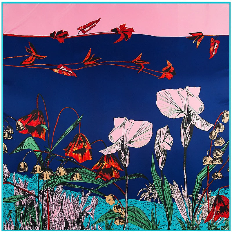 Women's Pure Silk Head Scarf