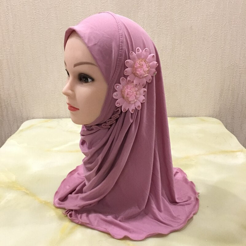 Girl's Cute Floral Hijab