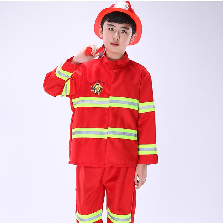 Kid's Firefighter Party Cosplay Costume