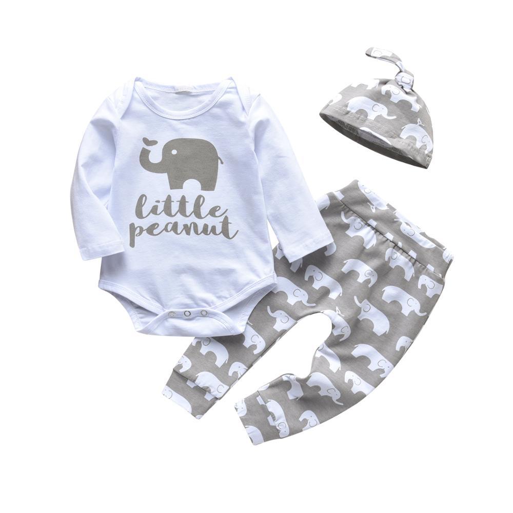 Baby's Printed Sweatshir, Pants and Beanie 3 Pcs Set