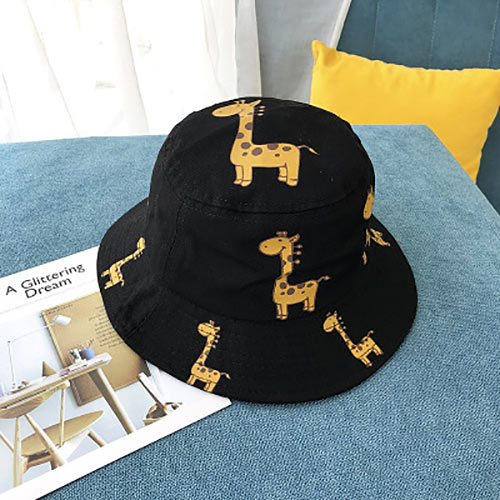 Cartoon Giraffe Printed Sun Hat for Kids